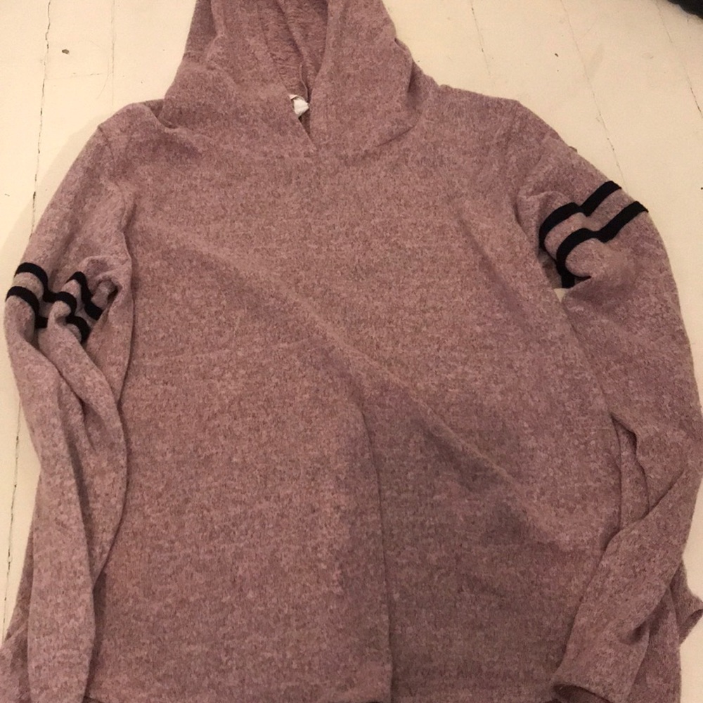 comfortable pink hoodie